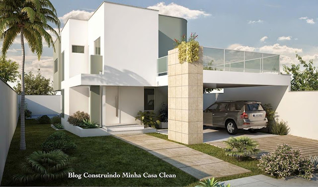 Desain rumah mewah minimalis modern 2 lantai