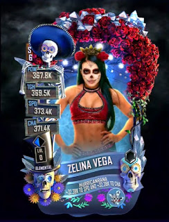 Zelina Vega WWE SuperCard Day of the Dead Card