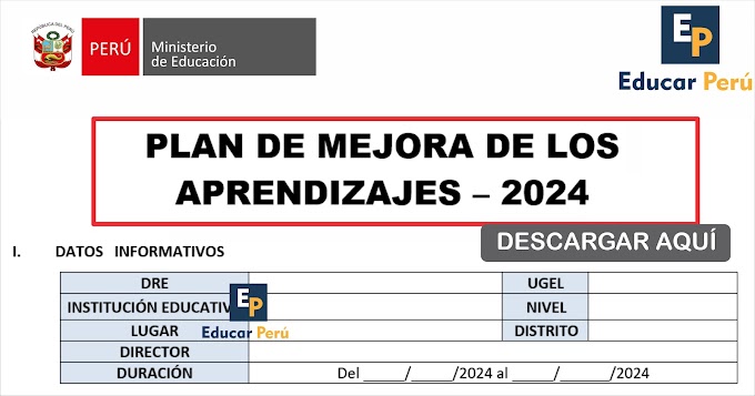 Nuevo Plan de Mejora de los Aprendizajes