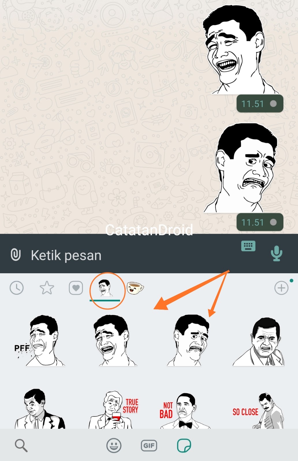  Aplikasi  Kumpulan Stiker  Whatsapp Messenger Meme  Lucu 