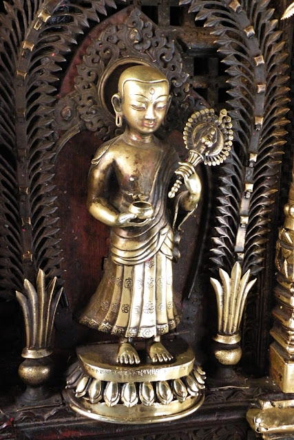 Metal sculpture from a temple in Patan, Nepal 