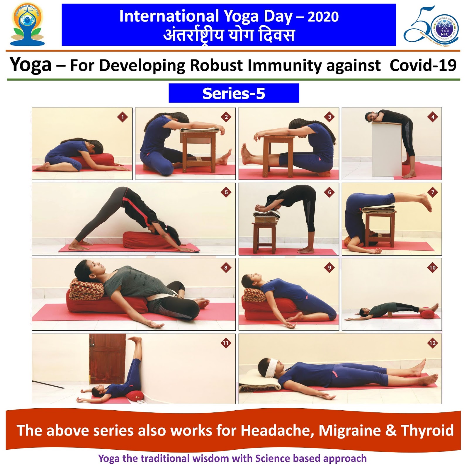 Happy International Yoga Day ... This series also works for Headache, Migraine & Thyroid