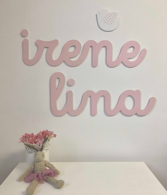 Nombres para decoración infantil ,pintados a mano