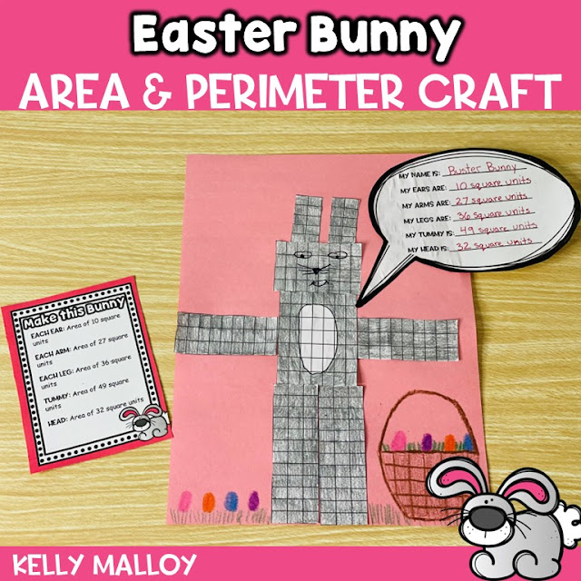 Teach Area and Perimeter with a Fun Easter Bunny Craft