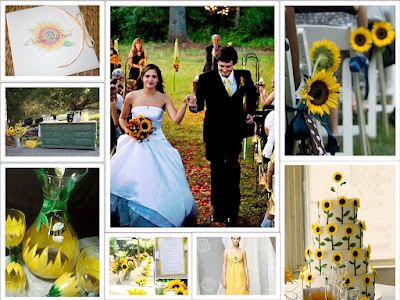 Inspiration Board credits invitation sunflower beverage buffet sunflower 