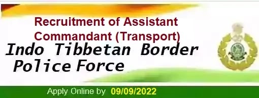 ITBP Assistant Commandant Transport Vacancy Recruitment 2022