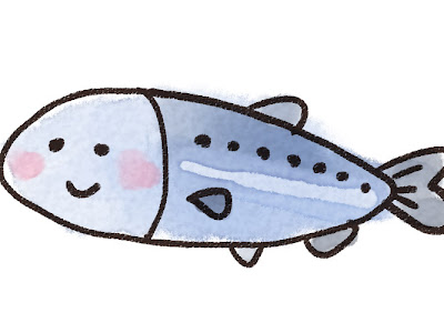 かわいい動物画像 ゆるい 手書き 魚 イラスト かわいい