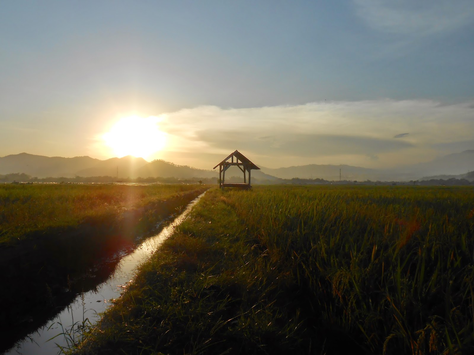 Senja di Sore Itu Adalah Pemandangan yang Indah dan Romantis