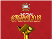 Anugerah Konstitusi Bagi Guru Pendidikan Pancasila dan Kewarganegaraan Berprestasi Tingkat Nasional Tahun 2018 