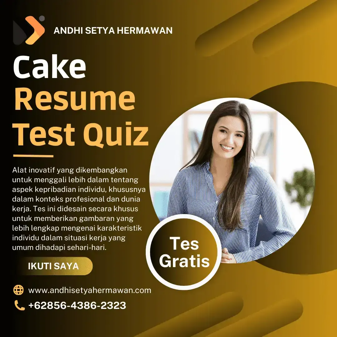 Cake Resume Test Quiz untuk Mengungkap Misteri Kepribadian