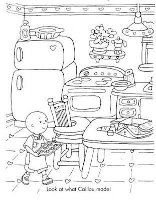 Calliou Coloring Pages