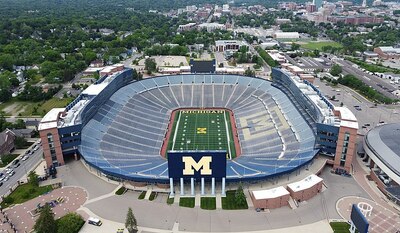 One out of the biggest stadiums in the world is Michigan Stadium.