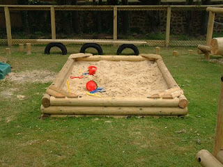 sandpit in a playground 