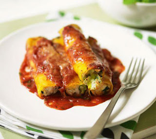 herby chicken and ricotta cannelloni