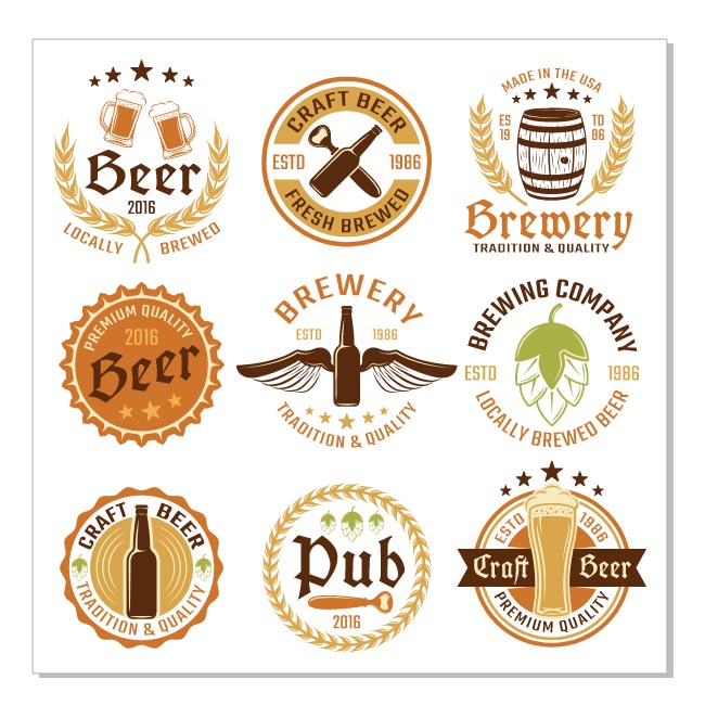 vectores para playeras logos de cerveza