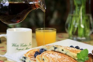 White Cedar Inn blueberry pancakes