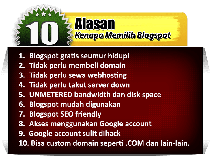 saya memiliah minisite blogspot template