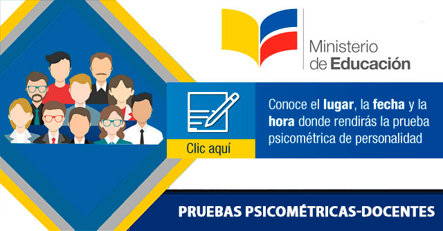 Convocatoria Prueba Psicométrica de Personalidad para Docentes 2018 Listado con Lugar Fecha Hora