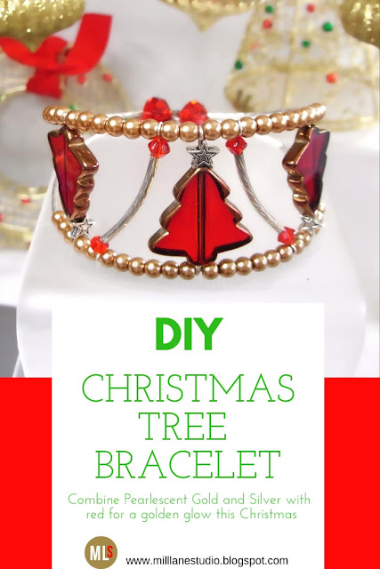 Glowing Christmas Tree bracelet Inspiration Sheet