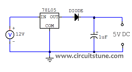 What Circuit 5 V Dc To 12 V Dc Convart - Fig 1 12v To 5v Dc Dc Converter Circuit Diagram - What Circuit 5 V Dc To 12 V Dc Convart