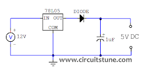 What Circuit 5 V Dc To 12 V Dc Convart - Fig 1 12v To 5v Dc Dc Converter Circuit Diagram - What Circuit 5 V Dc To 12 V Dc Convart