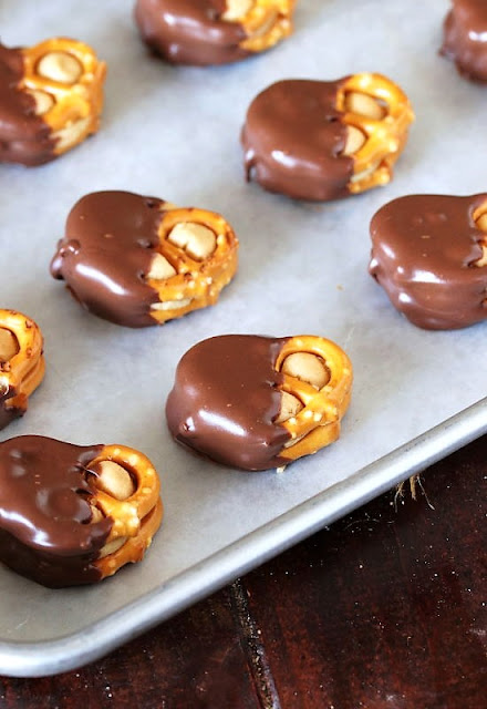 Peanut Butter Buckeye Pretzels Made with Pretzel Mini Twists Image