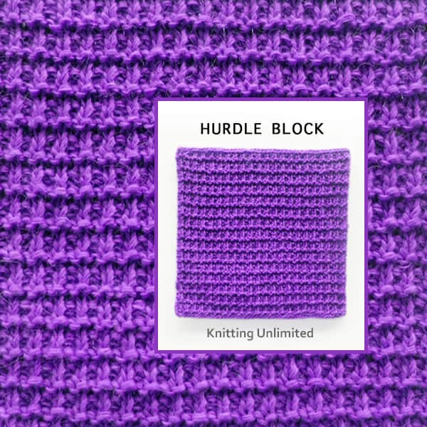 Hurdle Knit Purl Block 56