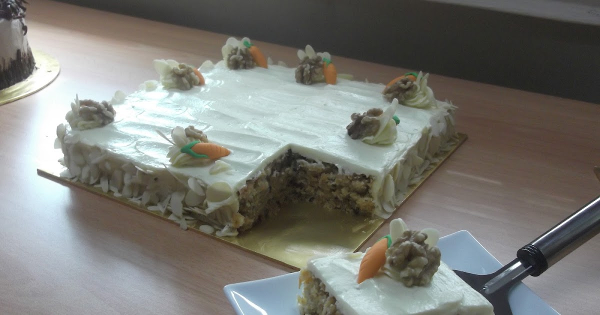 SWEET ROSES HOMEMADE: CARROT WALNUT CAKE WITH CREAM CHEESE 
