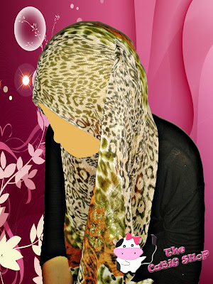  Hijab Chiffon Warna Leopard Hijau  Kode: HJB-LPH Bahan: Chiffon  Rp. 35.000,00