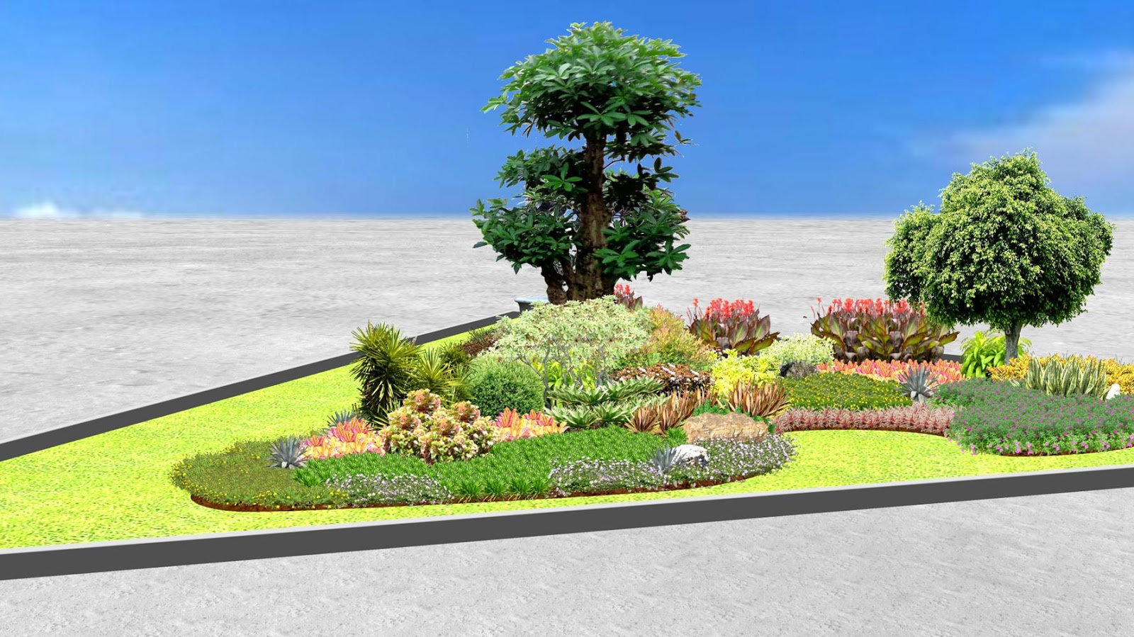 Desain Taman Jalan Raya