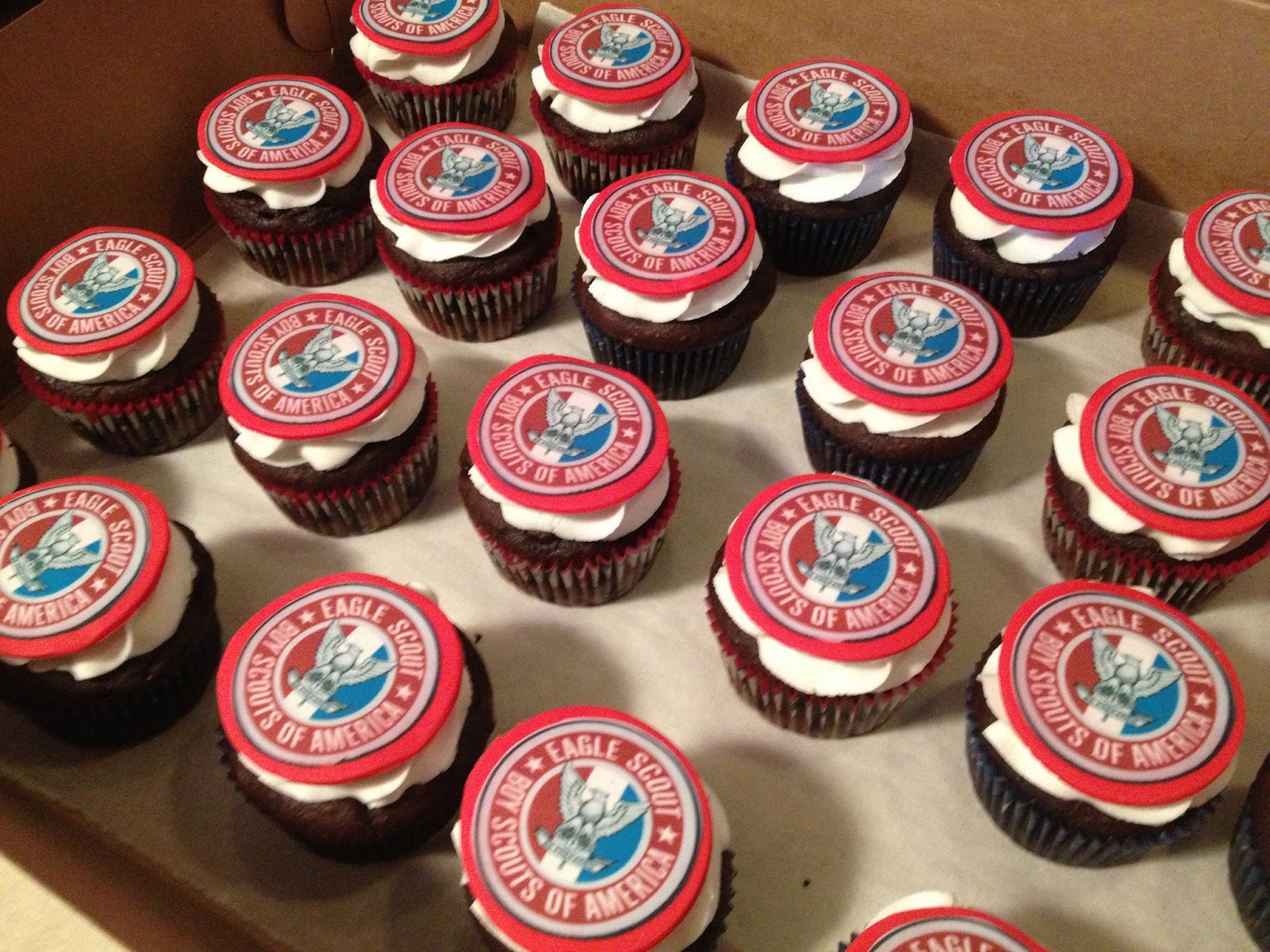 Eagle Scout Cupcakes