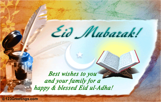 Eid-ul-Adha Wishes HD Wallpaper Free Download