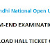 Ignou B.Ed Hall Ticket Feb 2021