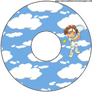 Tennis Boy Free Printable CD Labels