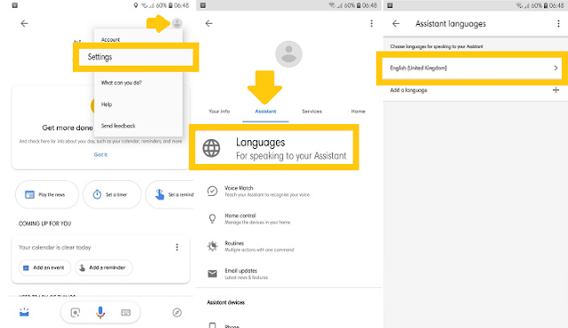 cara cara mengaktifkan google assistant