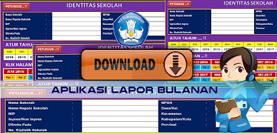 Aplikasi Laporan Bulanan Format Excel Plus Petunjuk Penggunaan