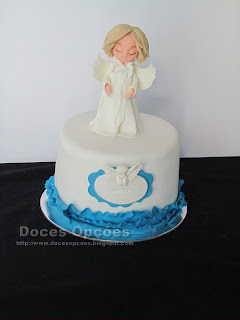 Bolo de Baptizado anjo bragança