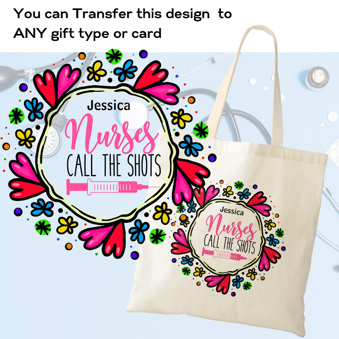 Say Thank You to Your Favorite Nurse with a Stylish Personalized and Fun Tote Bag