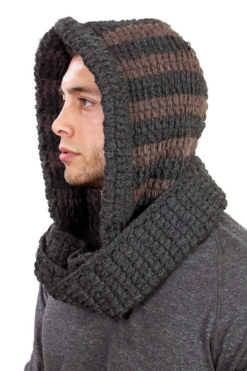 BMC® Men's Infinity Dressing Hooded  mens scarf Room: hooded Kikyo Scarf
