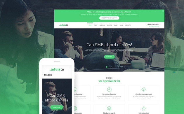 best sellers financial website theme