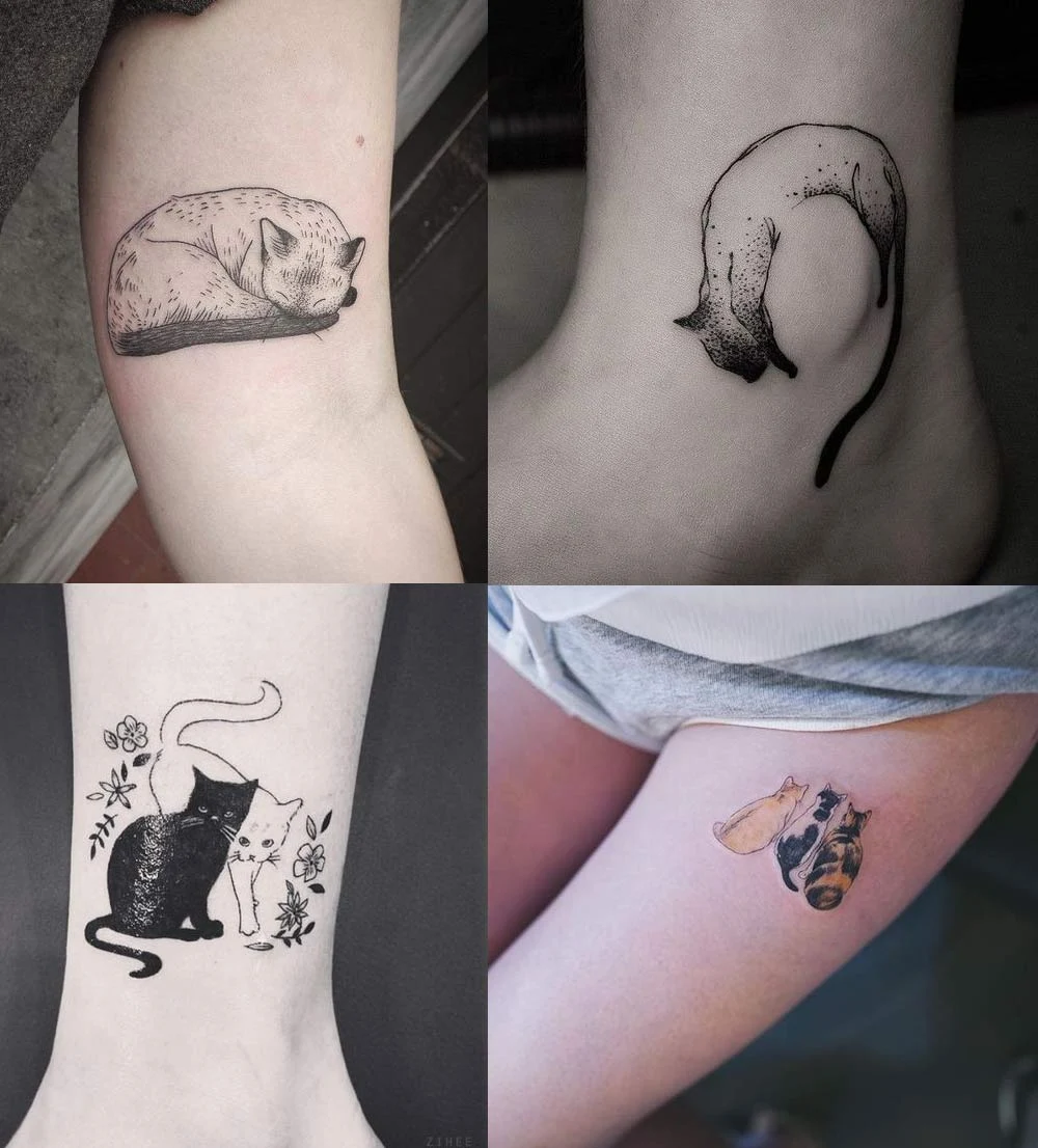 Tatuajes para chicas de gatos