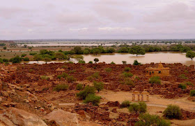 Ruins of Kuldhara in monsoons