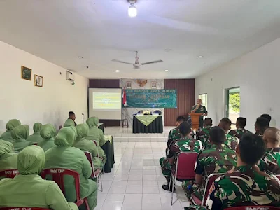 Denpom Divif 1 Kostrad Gelar Penyuluhan Hukum, Tegaskan Komitmen Prajurit Taat Aturan