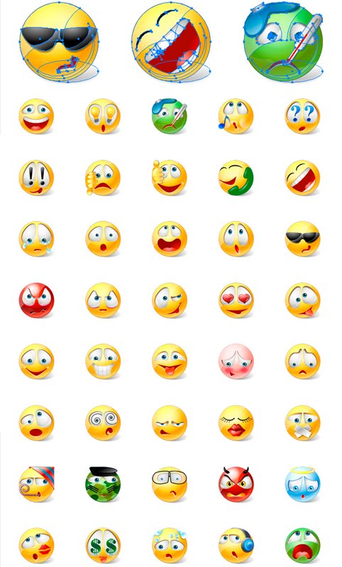 emoticones en vector