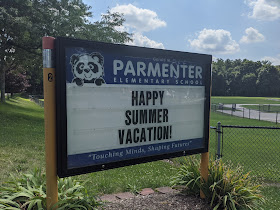 Parmenter school sign for summer 2020