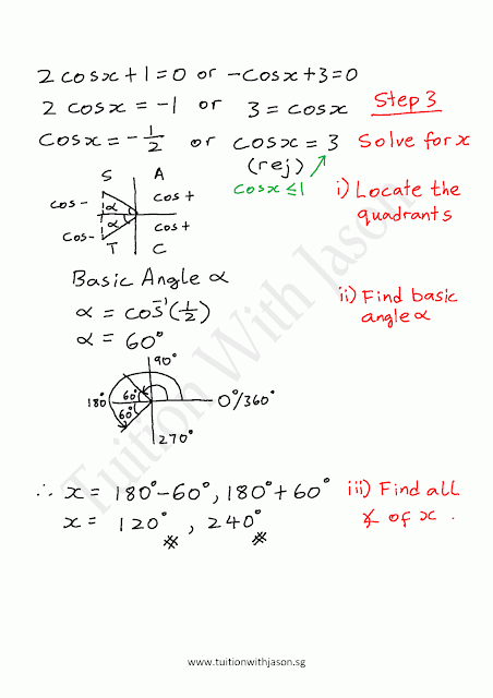 A-Math -Trigonometry - Solving Trigonometric Equations