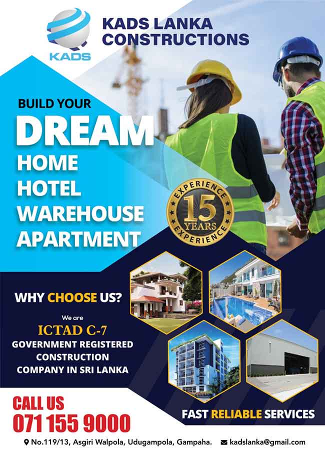 KADS Lanka - Build your Dream Home, Hotel, Warehouse, Apartment.