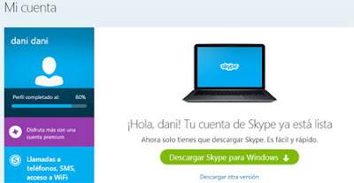 perfil skype