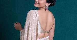 South Indian actress backless saree hot gifs