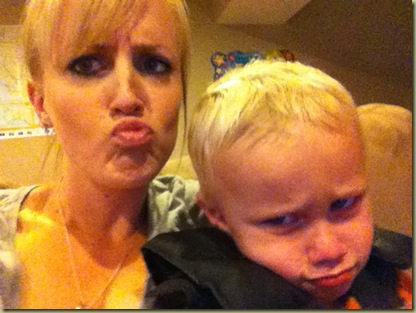 pouting